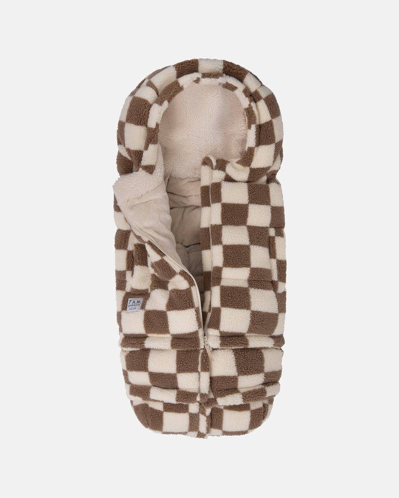 7AM - Blanket 212 evolution - Checker Berber Mother & Baby Checkers Tan