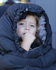 7AM - Blanket 212 Evolution - One Size 6M - 4T Mother & Baby Metallic Charcoal