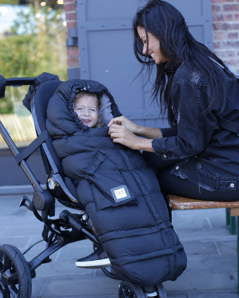7AM - Blanket 212 Evolution - One Size 6M - 4T Mother & Baby Metallic Charcoal