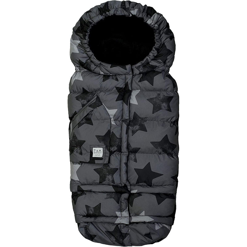 7AM - Blanket 212 evolution - Plush - One Size 6M - 4T Mother & Baby Black Plush