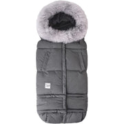 7AM - Blanket 212 Evolution Tundra Mother & Baby Heather Grey Dark Faux Fur