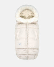 7AM - Blanket 212 Evolution Tundra Mother & Baby White Fur & Beige Heather