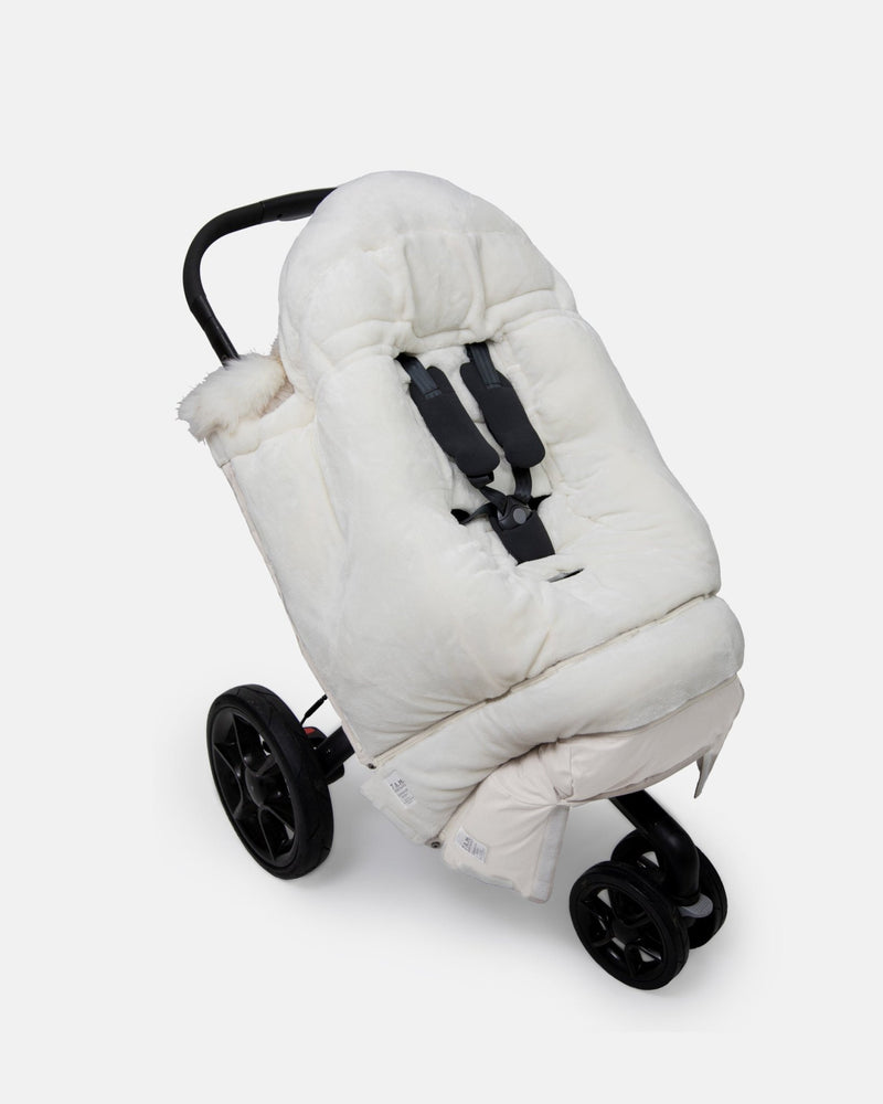 7AM - Blanket 212 Evolution Tundra Mother & Baby White Fur & Beige Heather