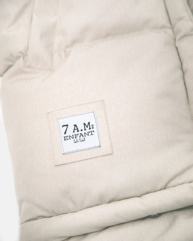 7AM - Blanket 212 Evolution Tundra Mother & Baby White Fur & Beige Heather