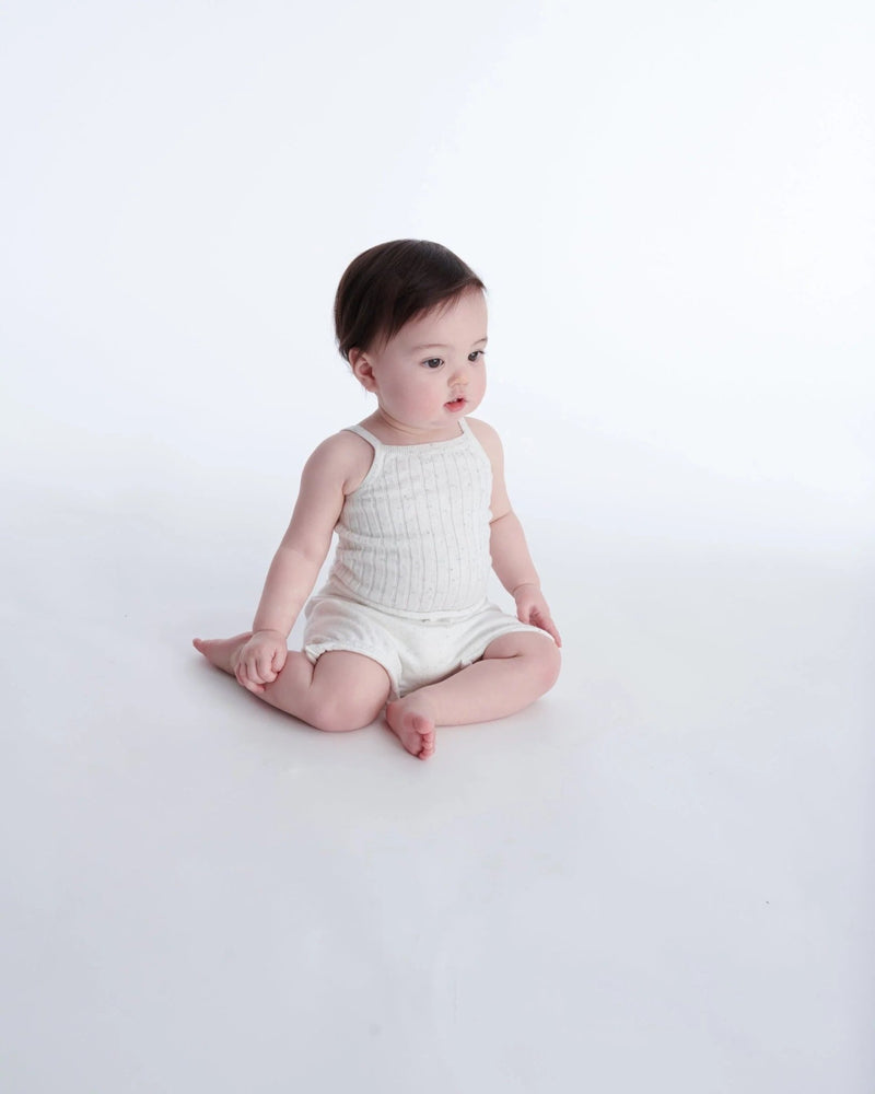 7AM - Bloomers Ruffles - Ribbed | Baby Bloomers with Ruffle Detail for Infants Mother & Baby 6 - 9M