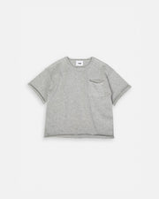 7AM - Boxy Cotton Tee Pocket Mother & Baby Heather Grey 4 - 5Y