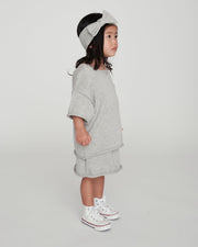7AM - Boxy Cotton Tee Pocket Mother & Baby Sage 3 - 4T