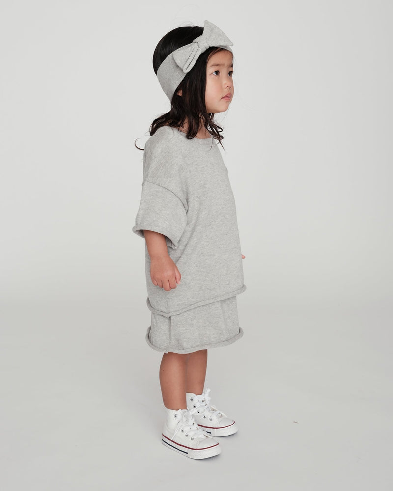 7AM - Boxy Cotton Tee Pocket Mother & Baby Sage 3 - 4T