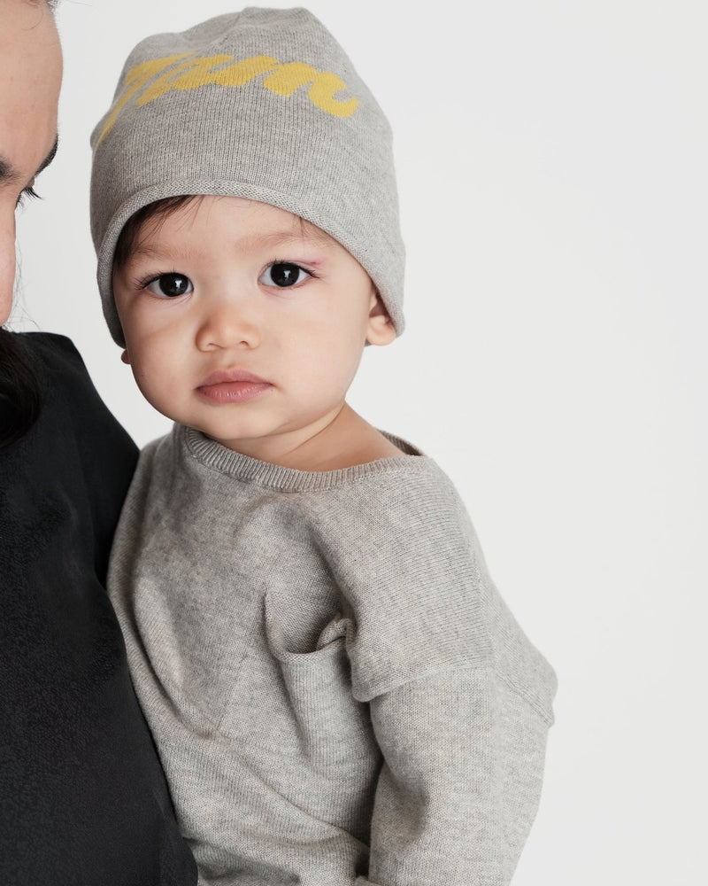 7AM - Boxy Cotton Tee Pocket Mother & Baby Sage 3 - 4T