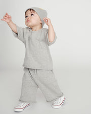7AM - Boxy Cotton Tee Pocket Mother & Baby Sage 3 - 4T