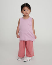 7AM - Boxy Cotton Wide Pants Mother & Baby Heather Grey 18 - 24M