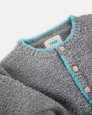 7AM - Boxy Long Sleeved Jumpsuit - Fuzzy Mother & Baby Gris 1 - 2T