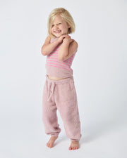 7AM - Boxy Lounge Pants - Fuzzy Mother & Baby Black Melange 1 - 3M