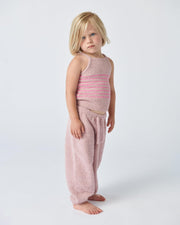 7AM - Boxy Lounge Pants - Fuzzy Mother & Baby Black Melange 1 - 3M