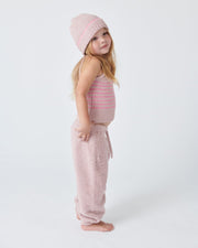 7AM - Boxy Lounge Pants - Fuzzy Mother & Baby Black Melange 1 - 3M