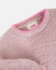 7AM - Boxy Sweater - Fuzzy Mother & Baby Ash Rose 1 - 3M