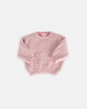 7AM - Boxy Sweater - Fuzzy Mother & Baby Ash Rose 1 - 3M