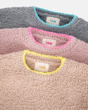 7AM - Boxy Sweater - Fuzzy Mother & Baby Ash Rose 1 - 3M