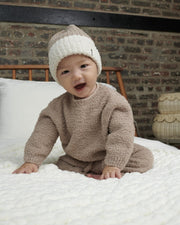 7AM - Boxy Sweater - Fuzzy Mother & Baby Taupe 1 - 3M