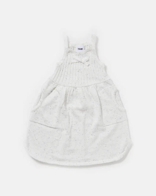 7AM - Camisole Dress - Ribbed Mother & Baby Seashell 6 - 9M