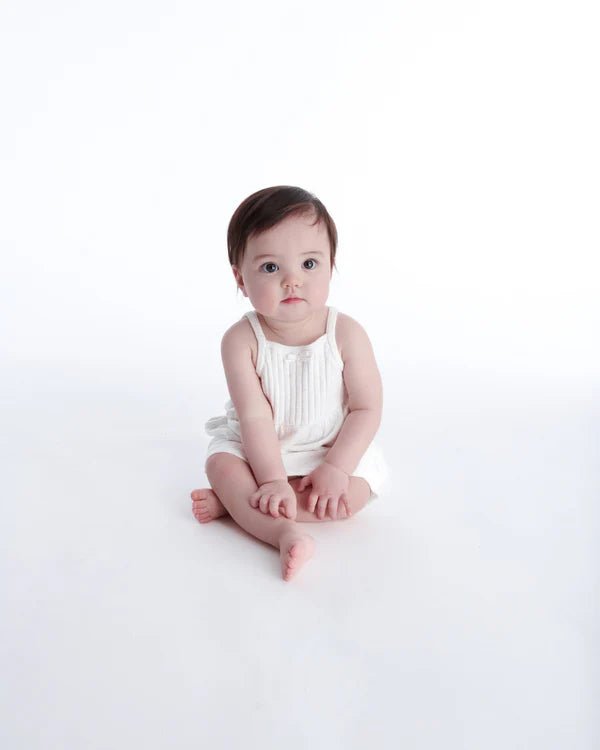 7AM - Camisole Dress - Ribbed Mother & Baby Seashell 6 - 9M