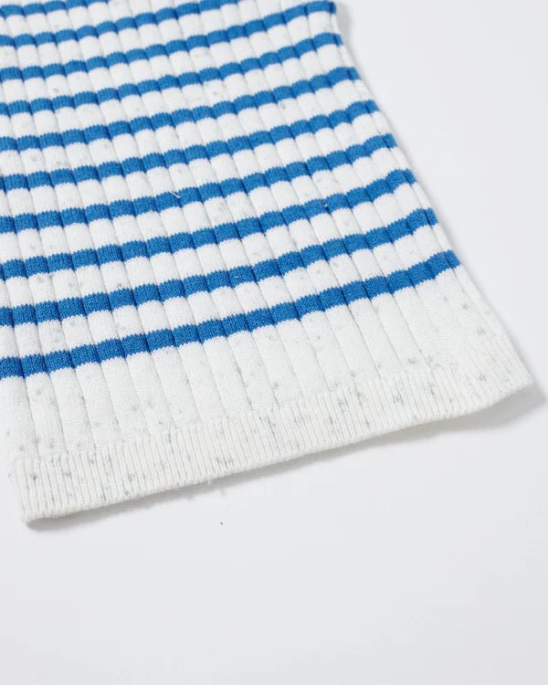 7AM - Camisole Marinière - Ribbed Mother & Baby Seashell/Blue Stripes 0_3M