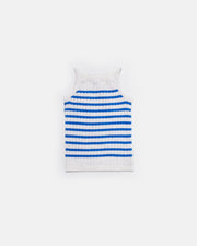 7AM - Camisole Marinière - Ribbed Mother & Baby Seashell/Blue Stripes 2_3T