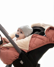 7AM - Car Seat Cocoon - Benji Sherpa - Smokey - 0_12M Mother & Baby Smokey