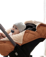 7AM - Car Seat Cocoon - Benji Sherpa - Smokey - 0_12M Mother & Baby Smokey