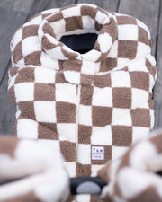 7AM - Car Seat Cocoon - Checker Berber - Print Checkers Tan - 0 - 12M Mother & Baby