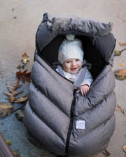 7AM - Car Seat Cocoon - Heathers - Heather Grey - 0 - 12M Mother & Baby