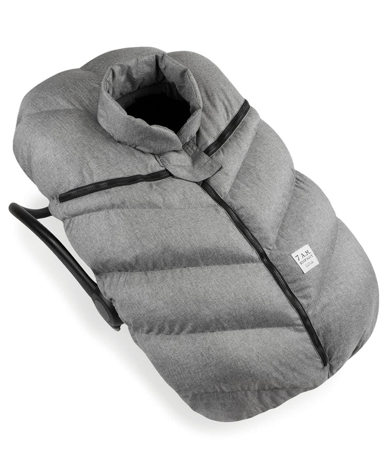 7AM - Car Seat Cocoon - Heathers - Heather Grey - 0 - 12M Mother & Baby