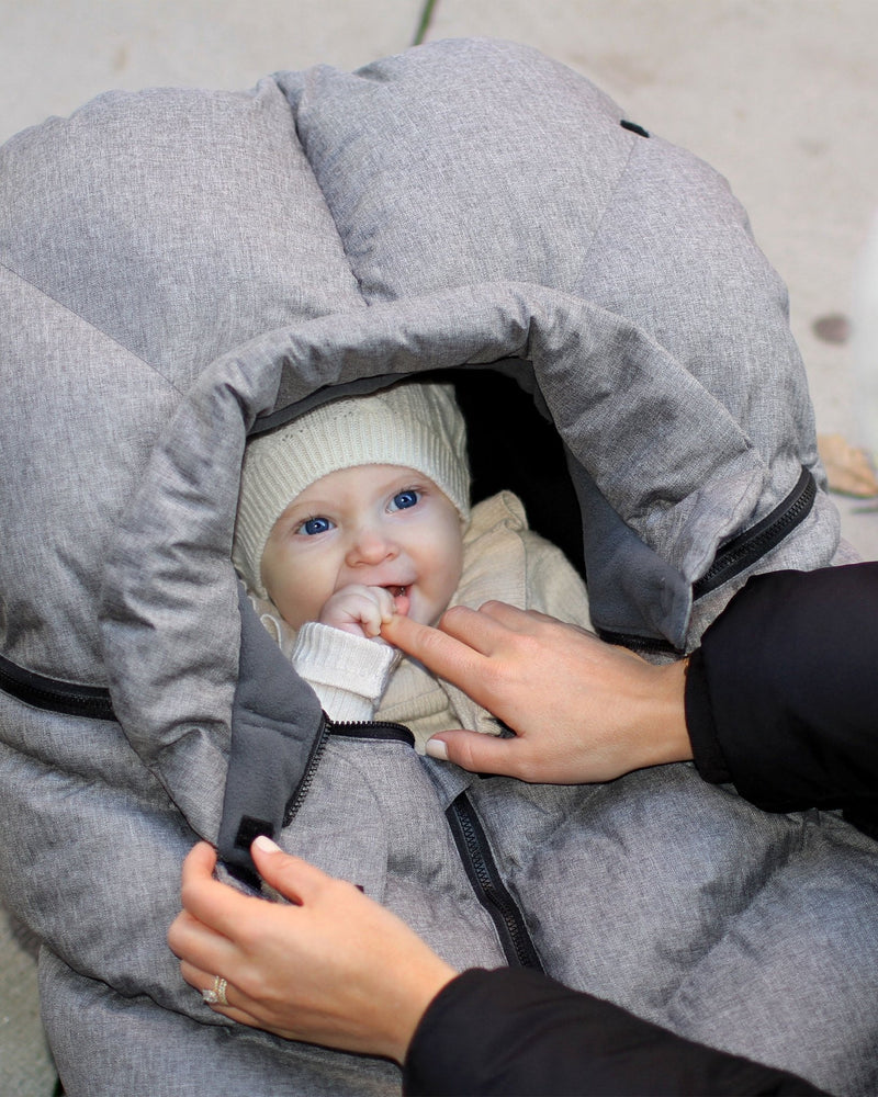 7AM - Car Seat Cocoon - Heathers - Heather Grey - 0 - 12M Mother & Baby
