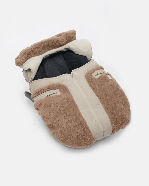 7AM - Car Seat Cocoon - Oat, Applique Cacao - 0 - 12M Mother & Baby