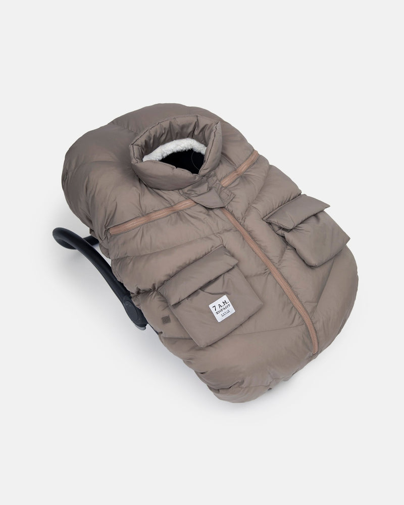 7AM - Car Seat Cocoon - Oslo Cloud Mother & Baby Chestnut