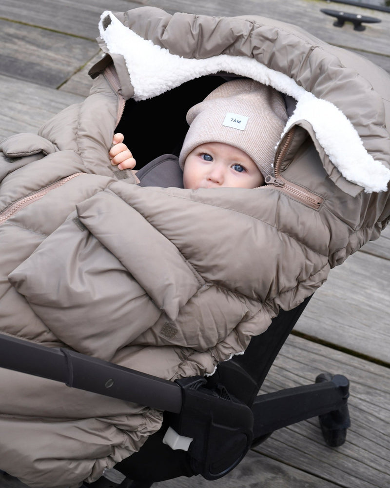 7AM - Car Seat Cocoon - Oslo Cloud Mother & Baby Chestnut