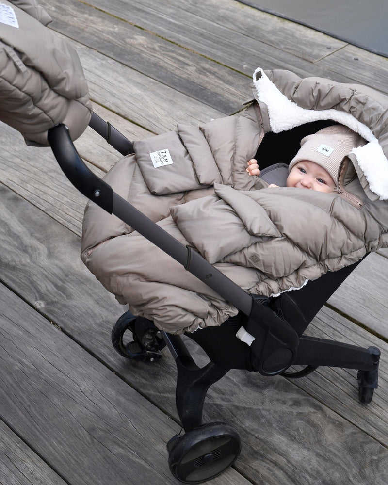 7AM - Car Seat Cocoon - Oslo Cloud Mother & Baby Chestnut