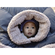 7AM - Car Seat Cocoon - Teddy Applique - Applique Oatmeal - 0 - 12M Mother & Baby