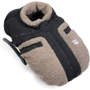 7AM - Car Seat Cocoon - Teddy Applique - Applique Oatmeal - 0 - 12M Mother & Baby