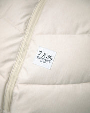 7AM - Car Seat Cocoon - Tundra Mother & Baby Heather Beige / White Faux Fur