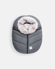 7AM - Car Seat Cocoon - Tundra Mother & Baby Heather Grey Dark / Faux Fur