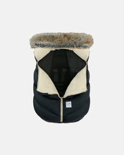 7AM - Car Seat Cocoon - Tundra Mother & Baby Heather Grey Dark / Faux Fur