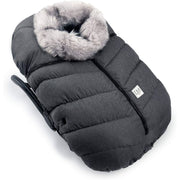 7AM - Car Seat Cocoon - Tundra Mother & Baby Heather Grey Dark / Faux Fur