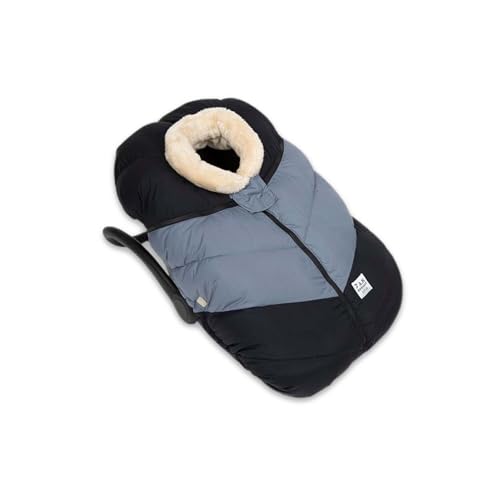 7AM - Car Seat Cover Cocoon - Black, Ash Blue - 0 - 12M Mother & Baby