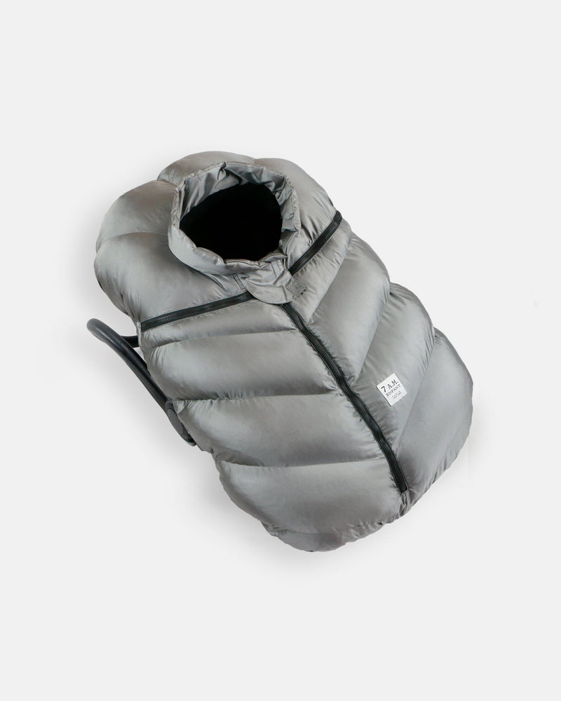 7AM - Car Seat Cover Cocoon - One Size 0 - 12M Mother & Baby Metallic Silver