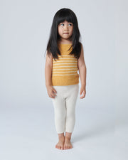 7AM - Cardigan & Camisole Set - Fuzzy Mother & Baby Amber / Ecru 6 - 9M