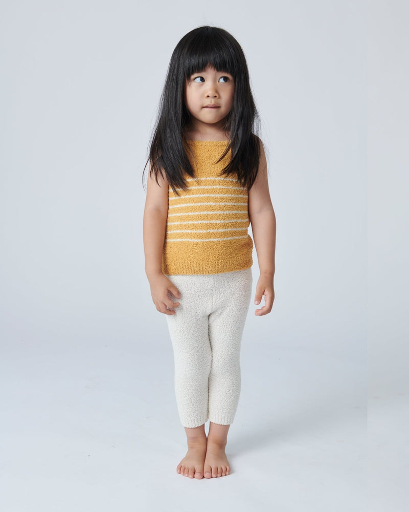 7AM - Cardigan & Camisole Set - Fuzzy Mother & Baby Amber / Ecru 6 - 9M