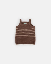 7AM - Cardigan & Camisole Set - Fuzzy Mother & Baby Choco / Pecan 6 - 9M