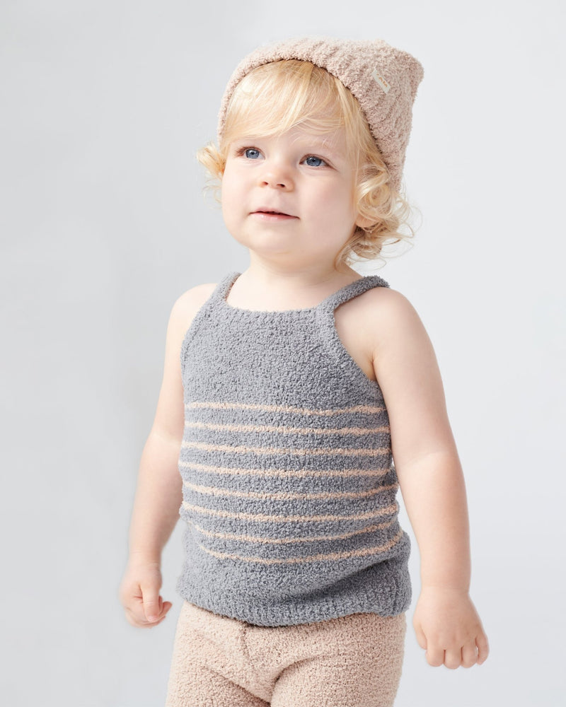 7AM - Cardigan & Camisole Set - Fuzzy Mother & Baby Gris / Pecan 0 - 3M
