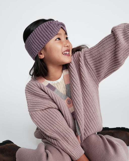 7AM - Cardigan Chunky Apparel & Accessories Ash Rose 6 - 12M